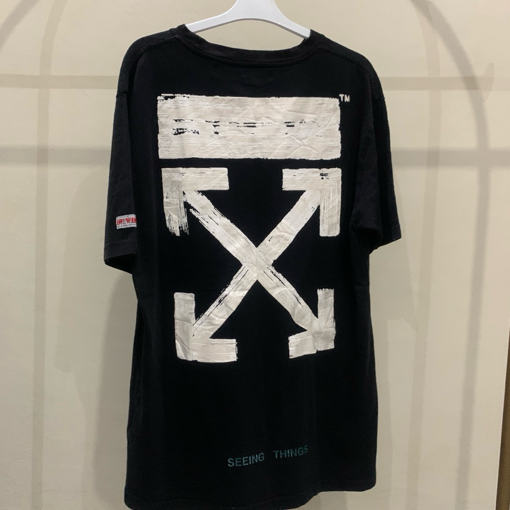 OFF White Seeing Things Tshirt Black Original