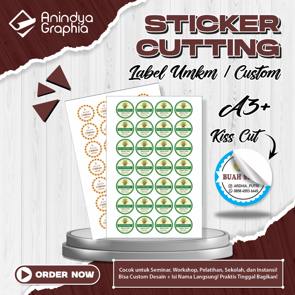 

CUTTING STIKER LABEL A3+ | SOLUSI CETAK LABEL PRODUK UMKM!