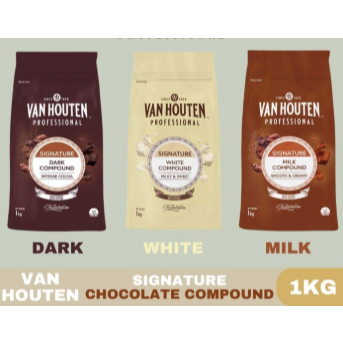 

Van Houten Coin Compound Chocolate 100gr, 250gr (Dark / White / Milk) - Coklat Coin Dark Compound