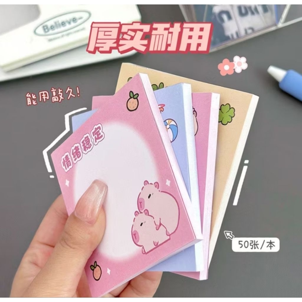 

STICKY NOTE CAPYBARA UNIK LUCU