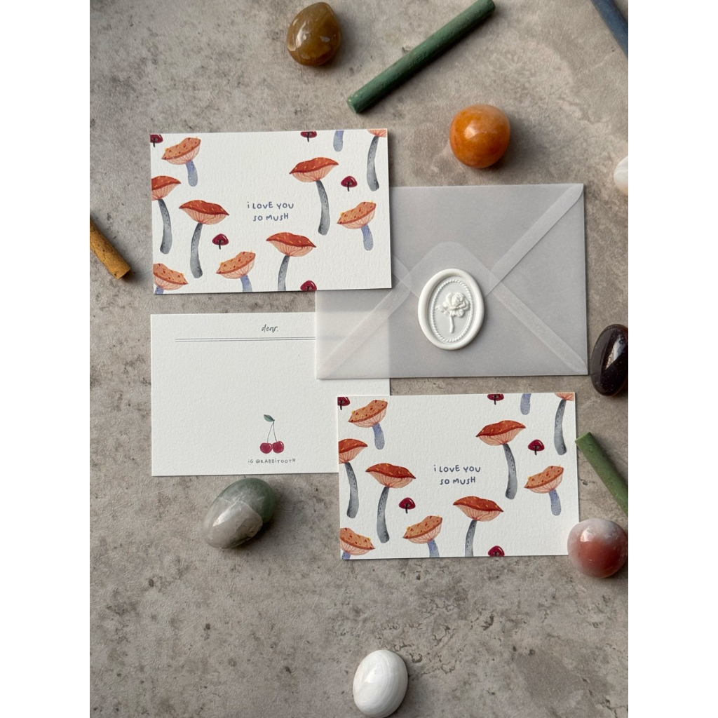 

Mushroom Illustration Postcard by Rabbitooth