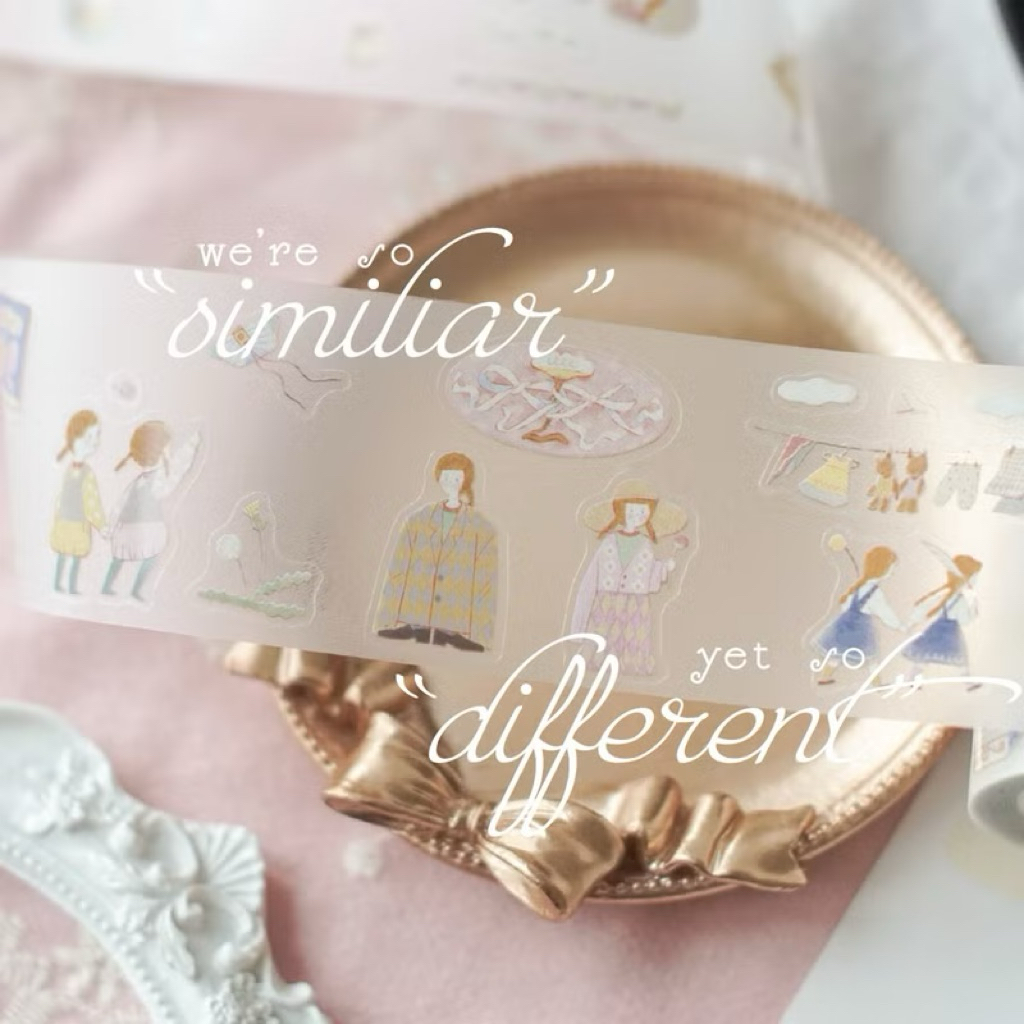 

Sample Teayoushop Twins Sticker Kiss Cut PET Tape