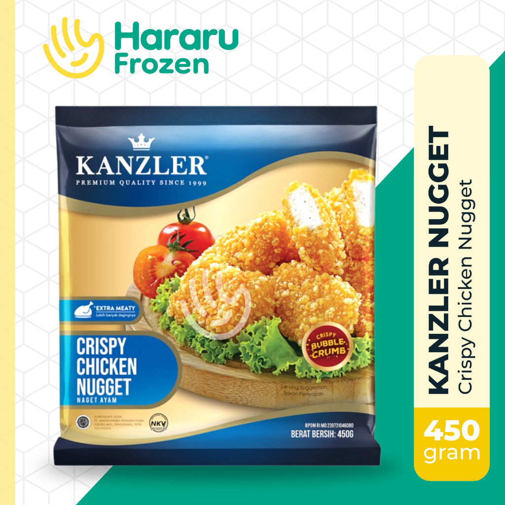 

Kanzler Crispy Chicken Nugget Ayam 450 Gram