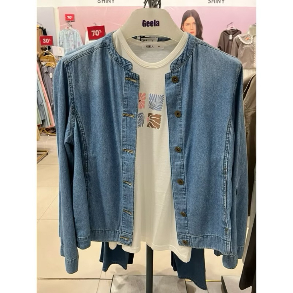 One set Geela Denim (inner+luaran)