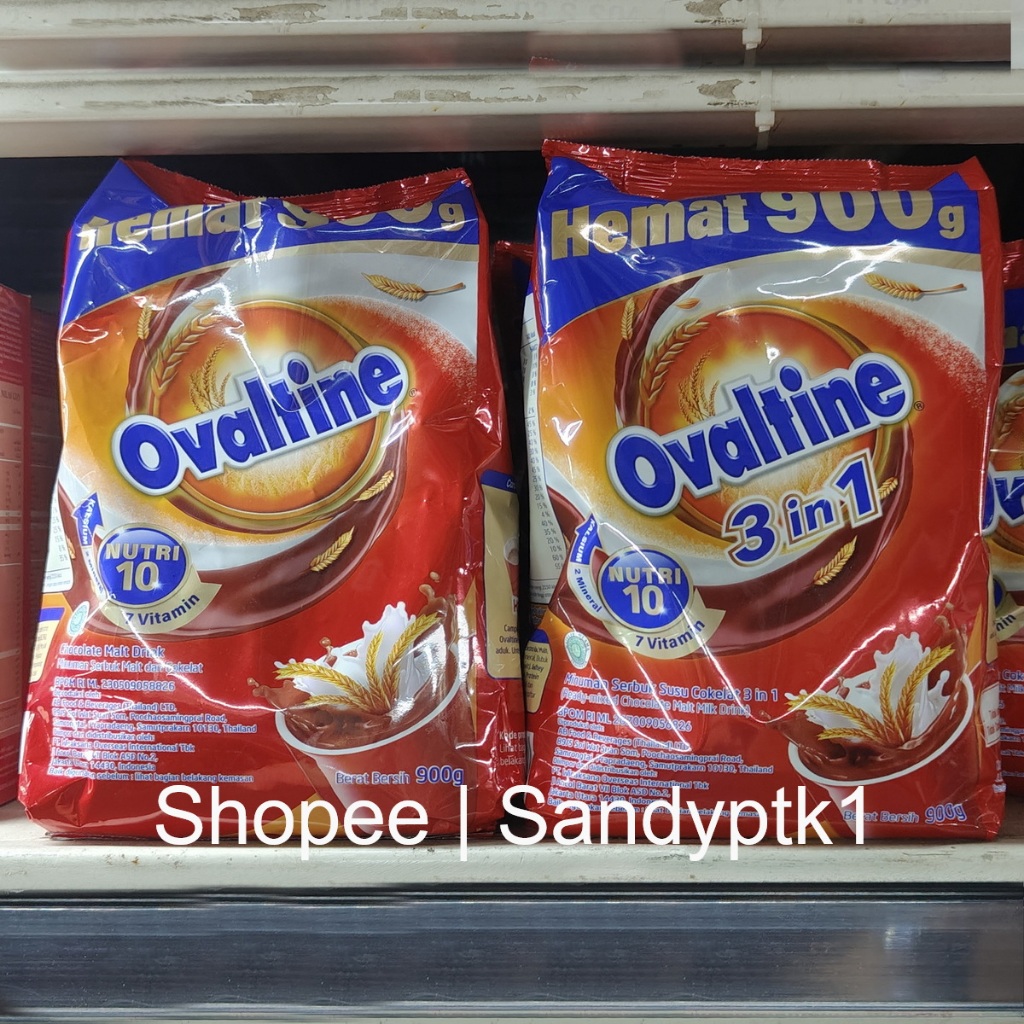 

Ovaltine Serbuk Susu Bubuk Instant Chocolate Malt Drink Coklat Cokelat Classic Klasik 3 in 1 Thailand Thai bukan MILO