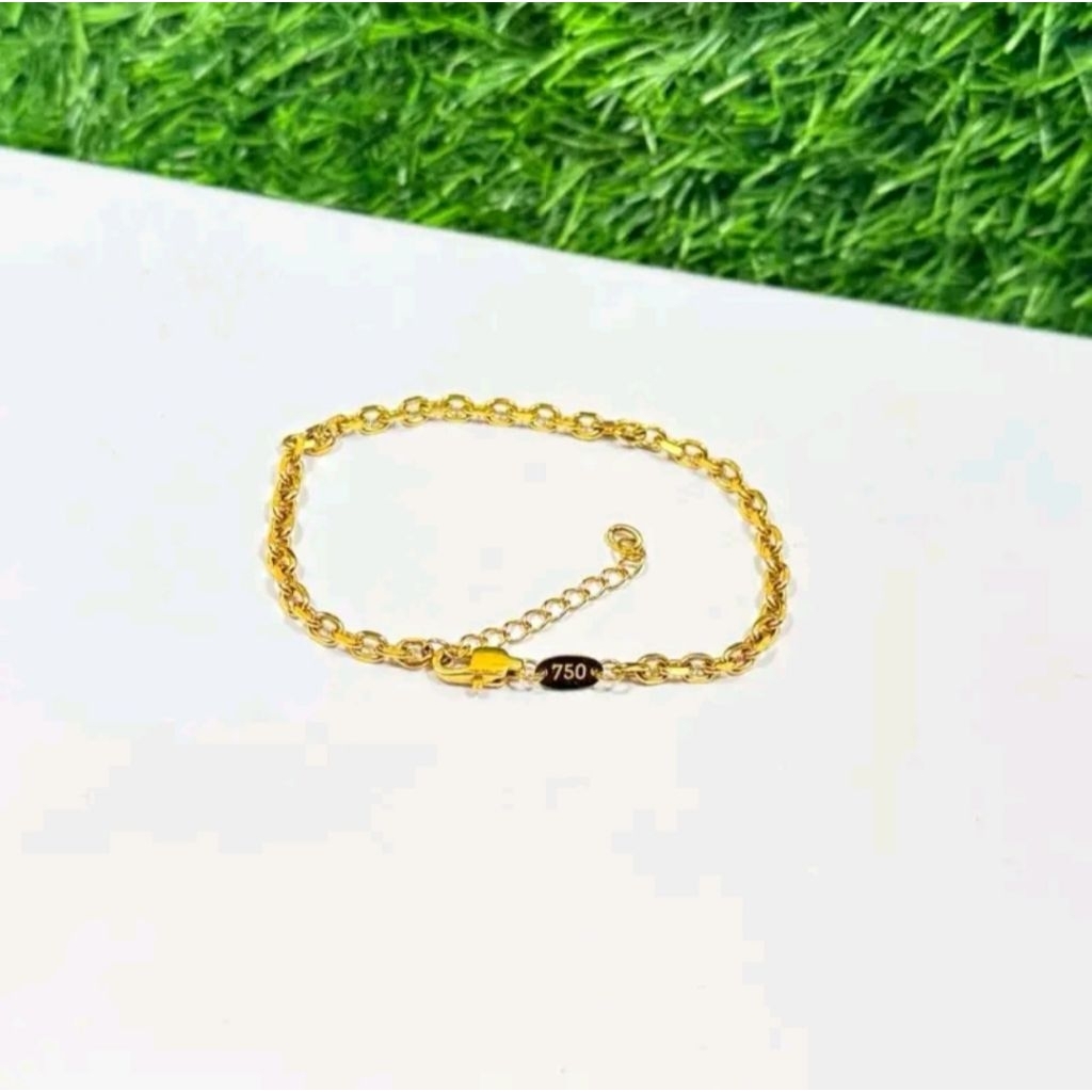 Gelang rantai medan titanium lobster embos 750