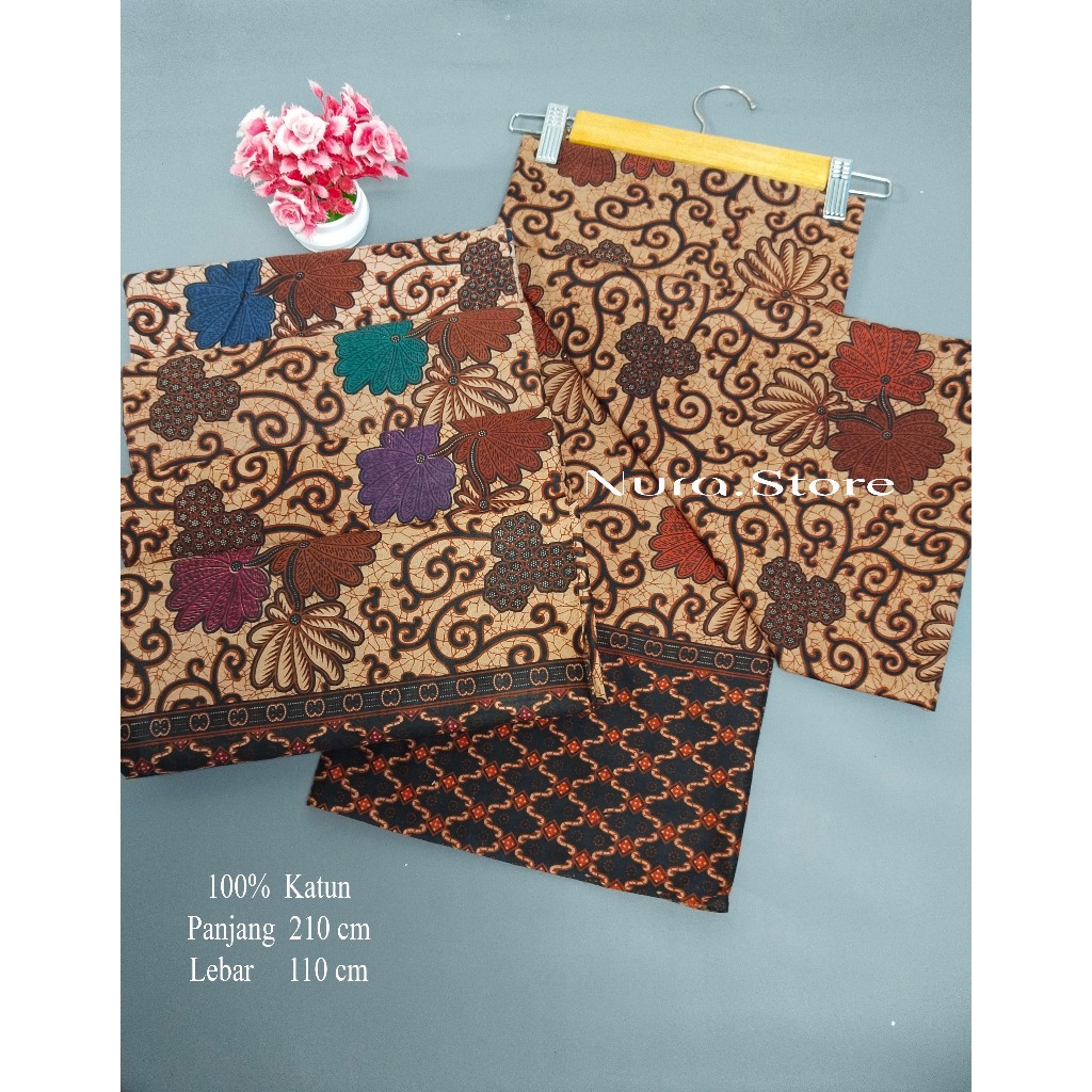 KAIN BATIK MODERN - BATIK TERBARU - BATIK PRINTING - KAIN KATUN HALUS - MOTIF PEDATI - KAIN BATIK WA