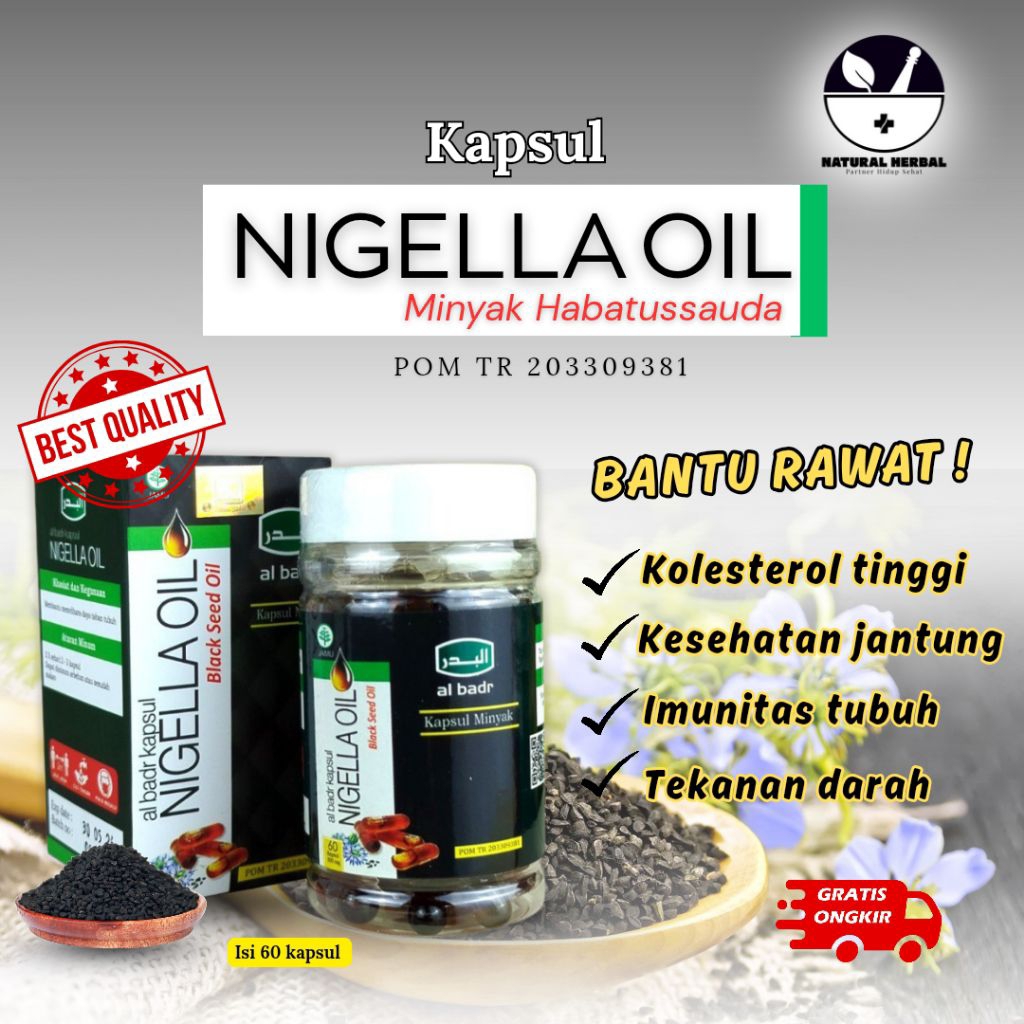 Kapsul Nigella Oil Minyak Habatussauda 60 Kapsul Al Badr
