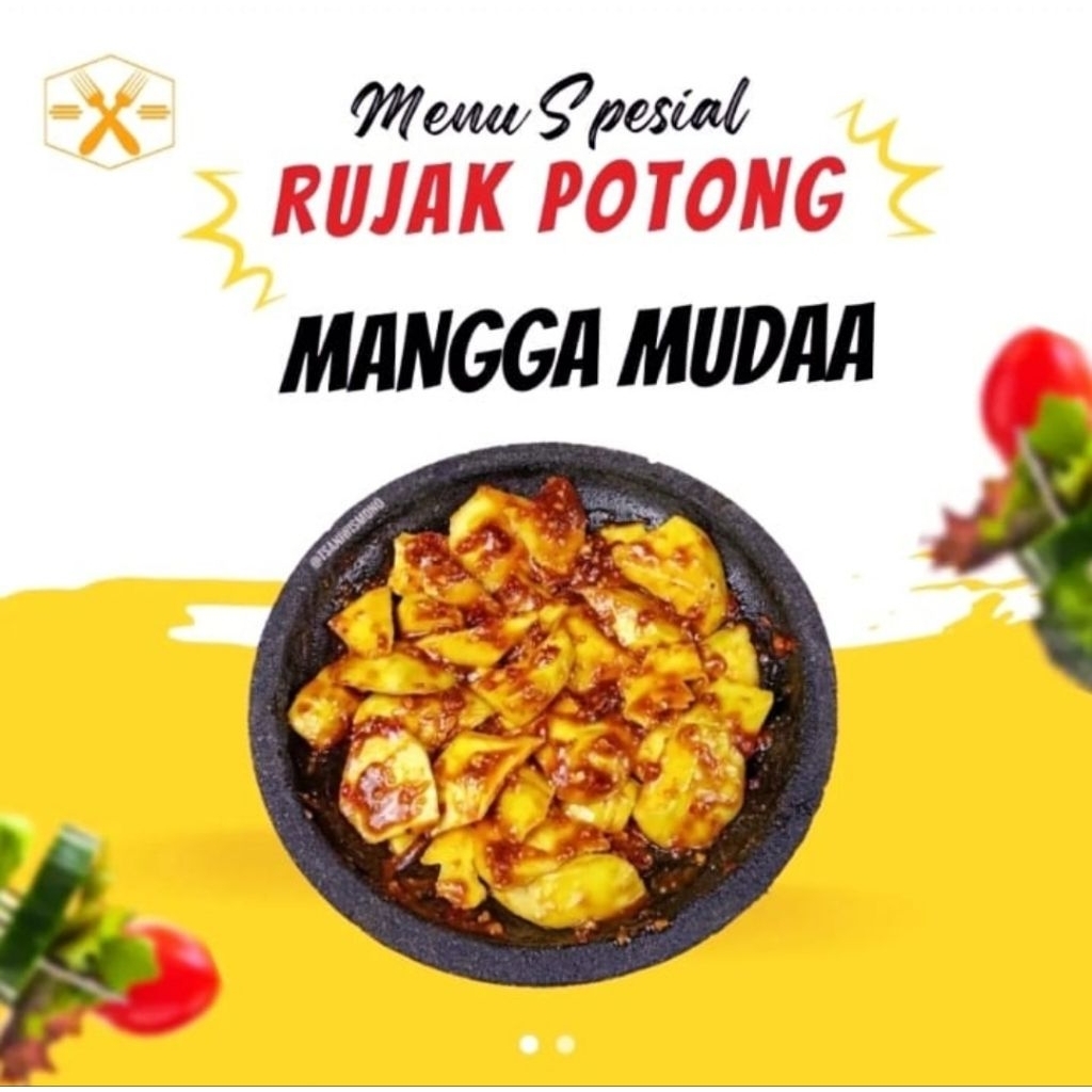 

RUJAK MANGGA MUDA 1KG FRESH + BUMBU SAMBAL RUJAK SPESIAL | ASAM MANIS PEDAS NAMPOL
