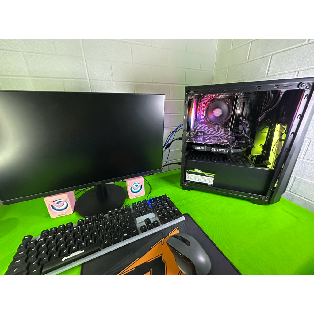 PC AMD Ryzen 5 4500 + Monitor AOC 19 Inch