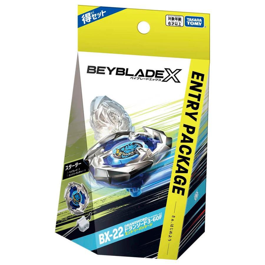 Mainan Gasing Takara Tomy Beyblade X BX-22 Dransword 3-60F Entry Package