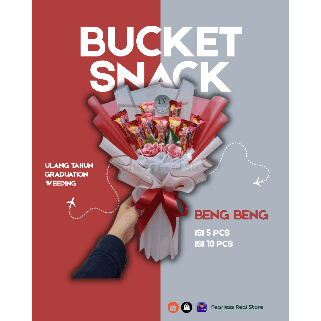 

Bucket Snack Makanan Wisuda Ulang Tahun Weeding Acara Formal Beng Beng Dilan Good Day Chocolatos