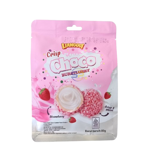 

LIANGGUI CRISP CHOCO BURST SWEET & STRAW PCH 80 GR 6925573191747