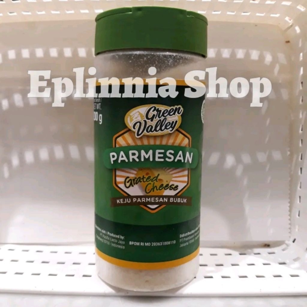 

Green Valley Parmesan Grated Cheese 200 gr - Keju Parmesan Bubuk
