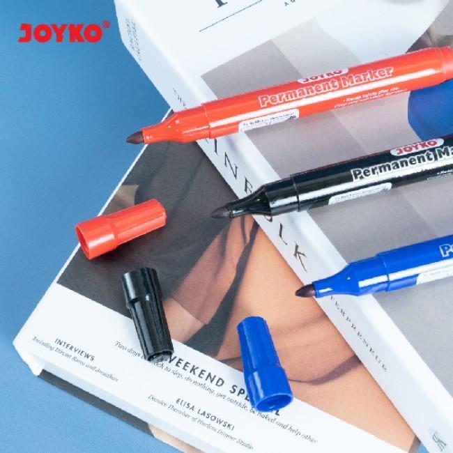 

[3 PCS/1 LUSIN] Joyko Permanent Marker / Spidol Permanen PM-34 HITAM
