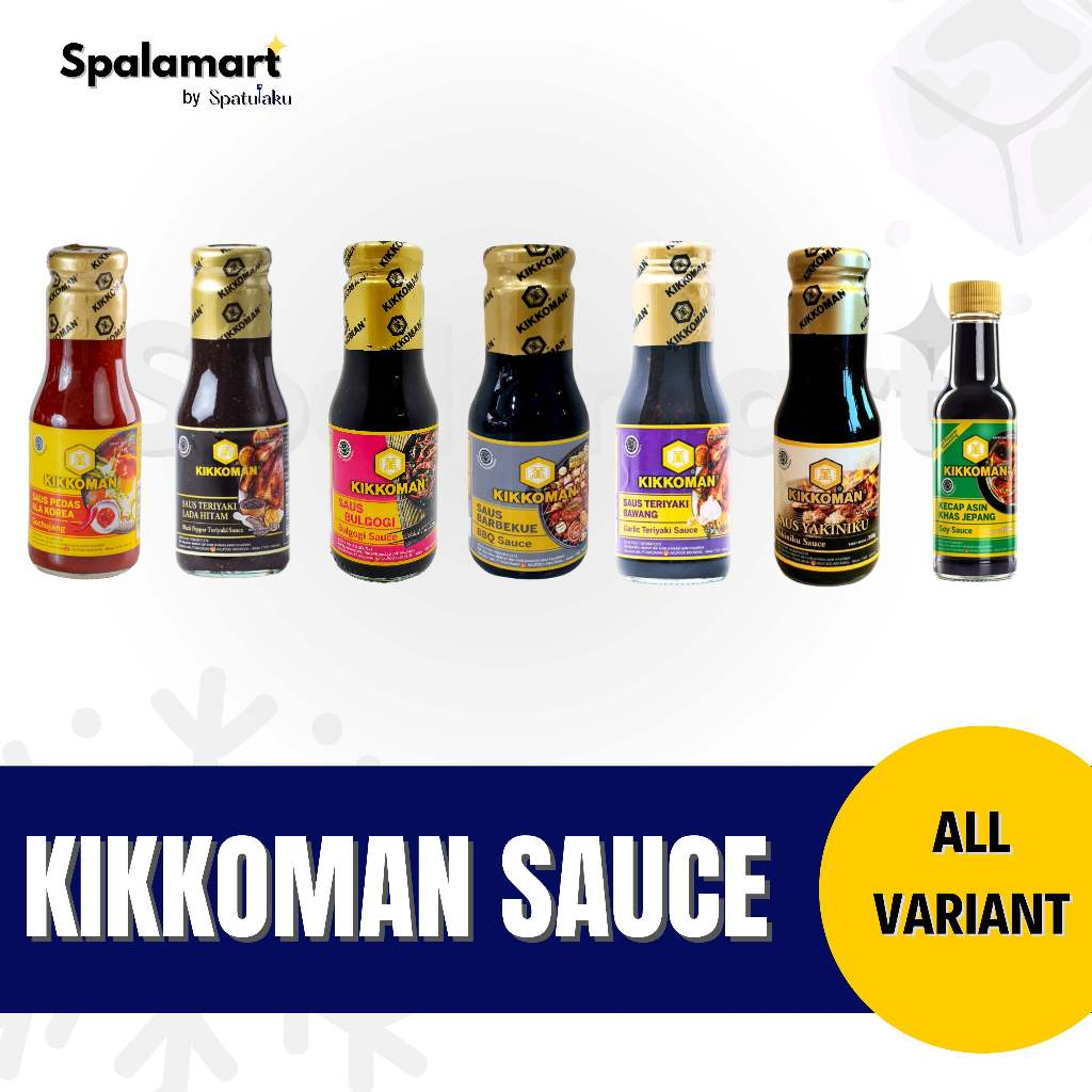 

KIKKOMAN Saus Bumbu 300gr / Bbq / Lada Hitam/ Bulgogi / Tiram/ Gochujang / Yakiniku / Teriyaki