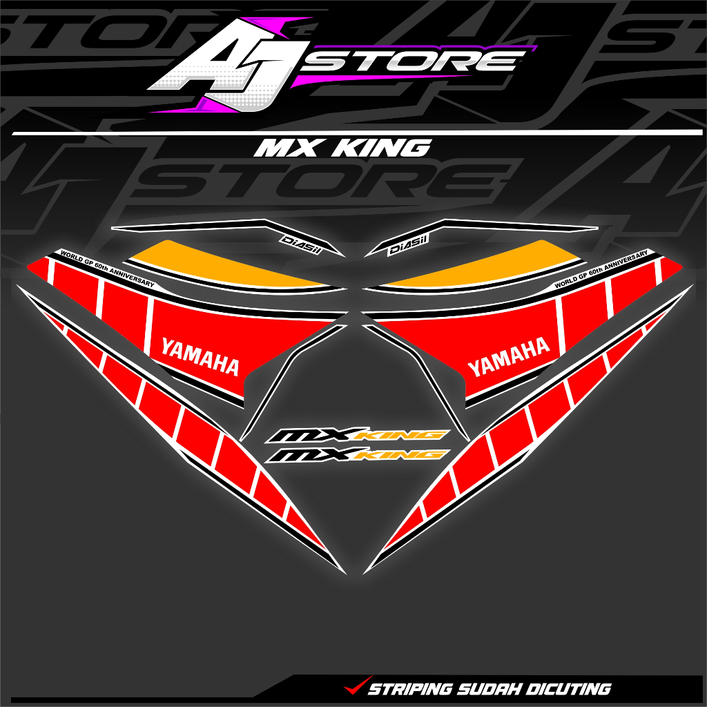 STRIPING MX KING custom model 60th yamaha
