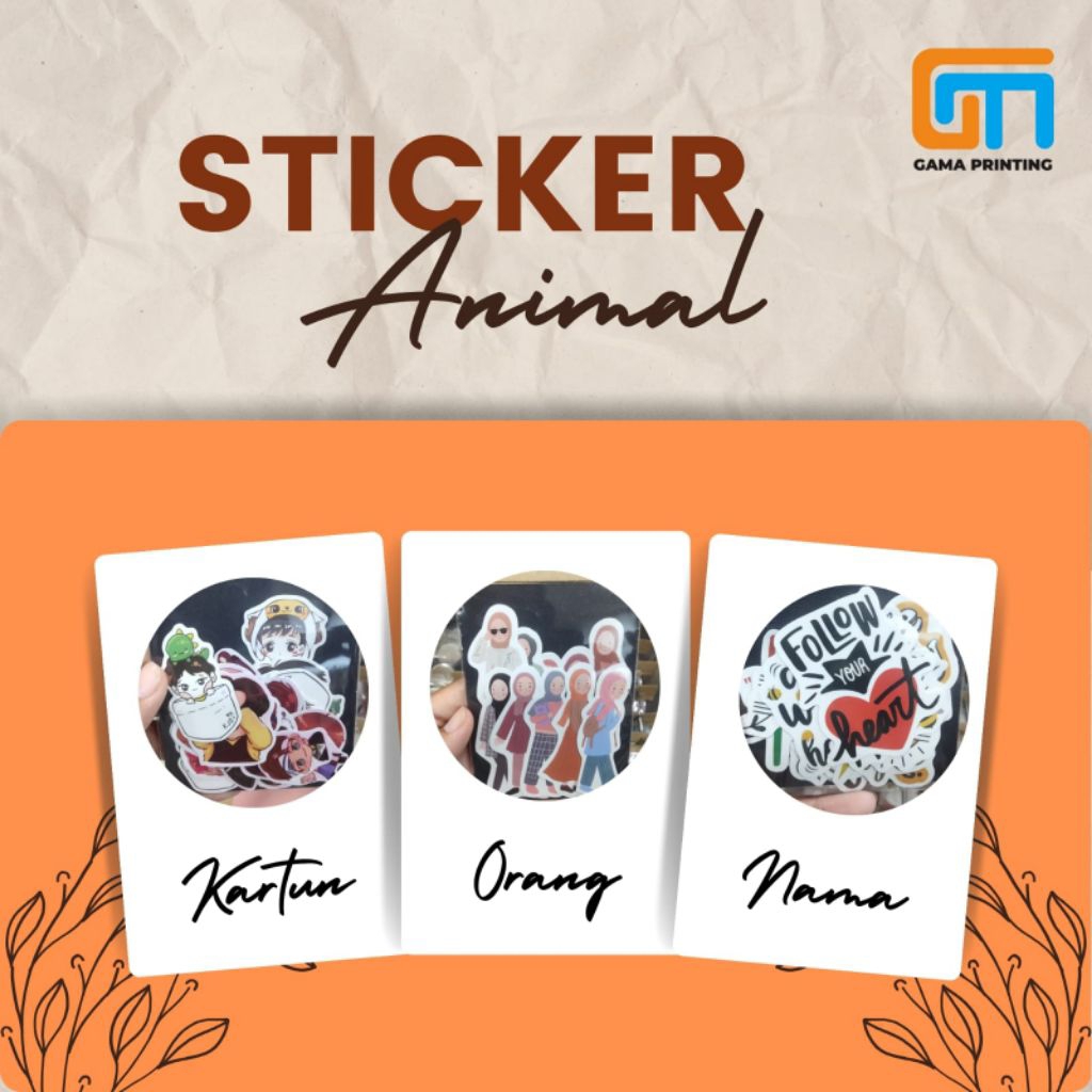 

Stiker Label Kartun dan Nama Bahan Vinyl