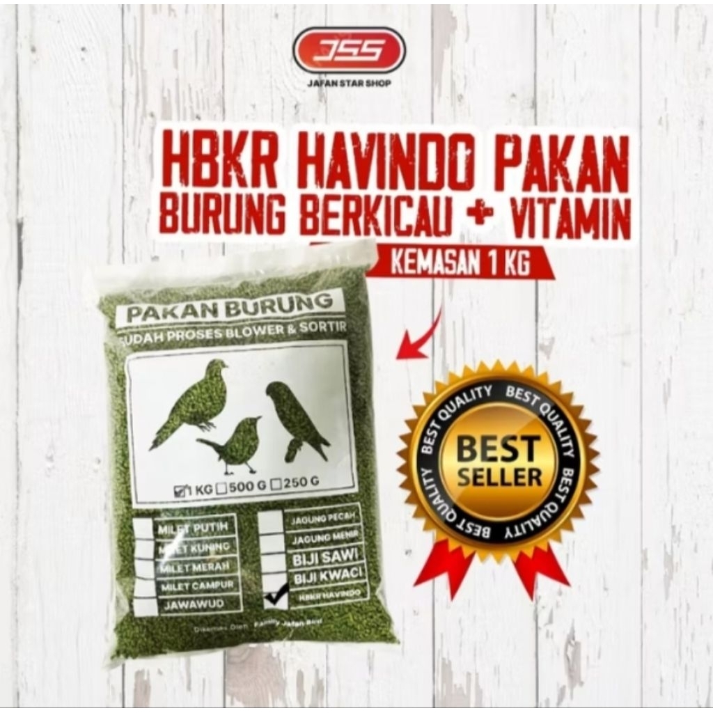 Pur burung kiloan hijau rumput laut murah voer 1kg sehat pakan burung