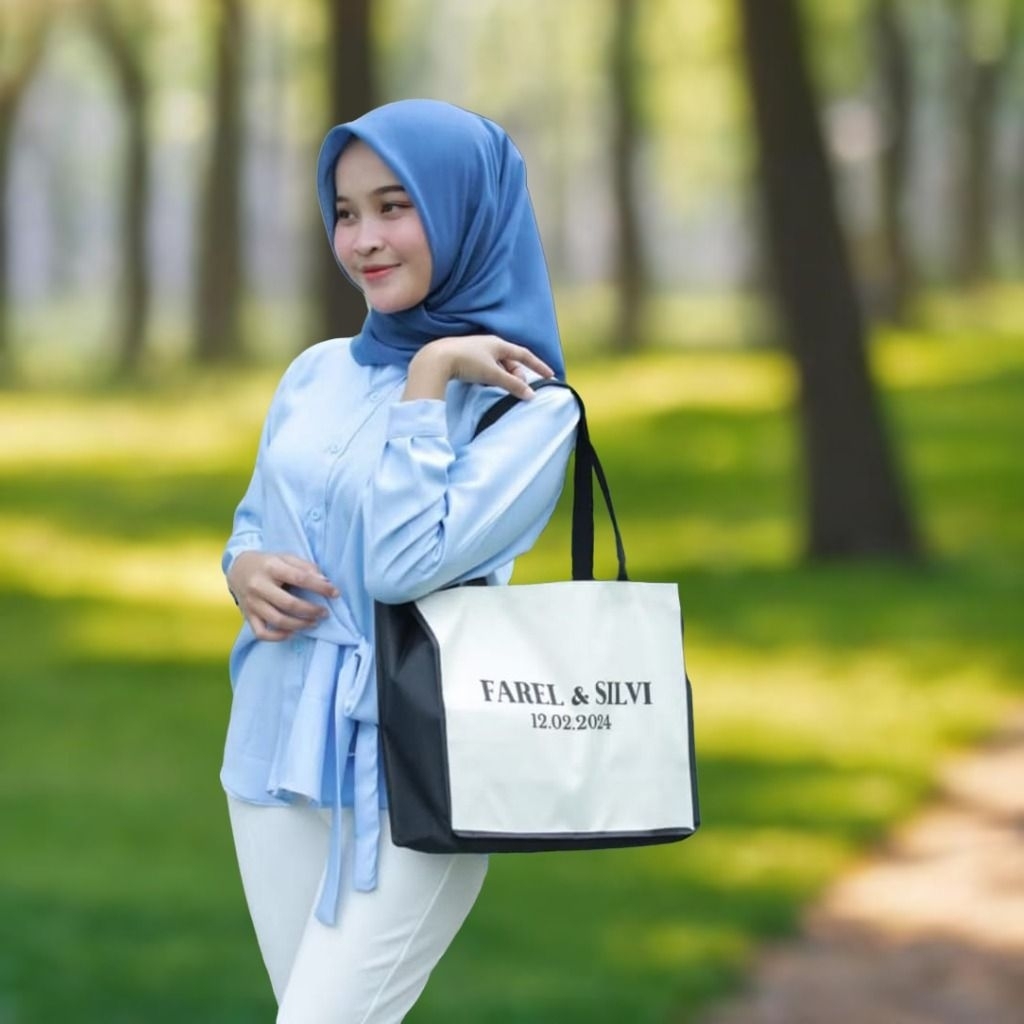 Nara Bag Souvenir Tote Bag Souvenir Pernikahan/souvenir pertunangan