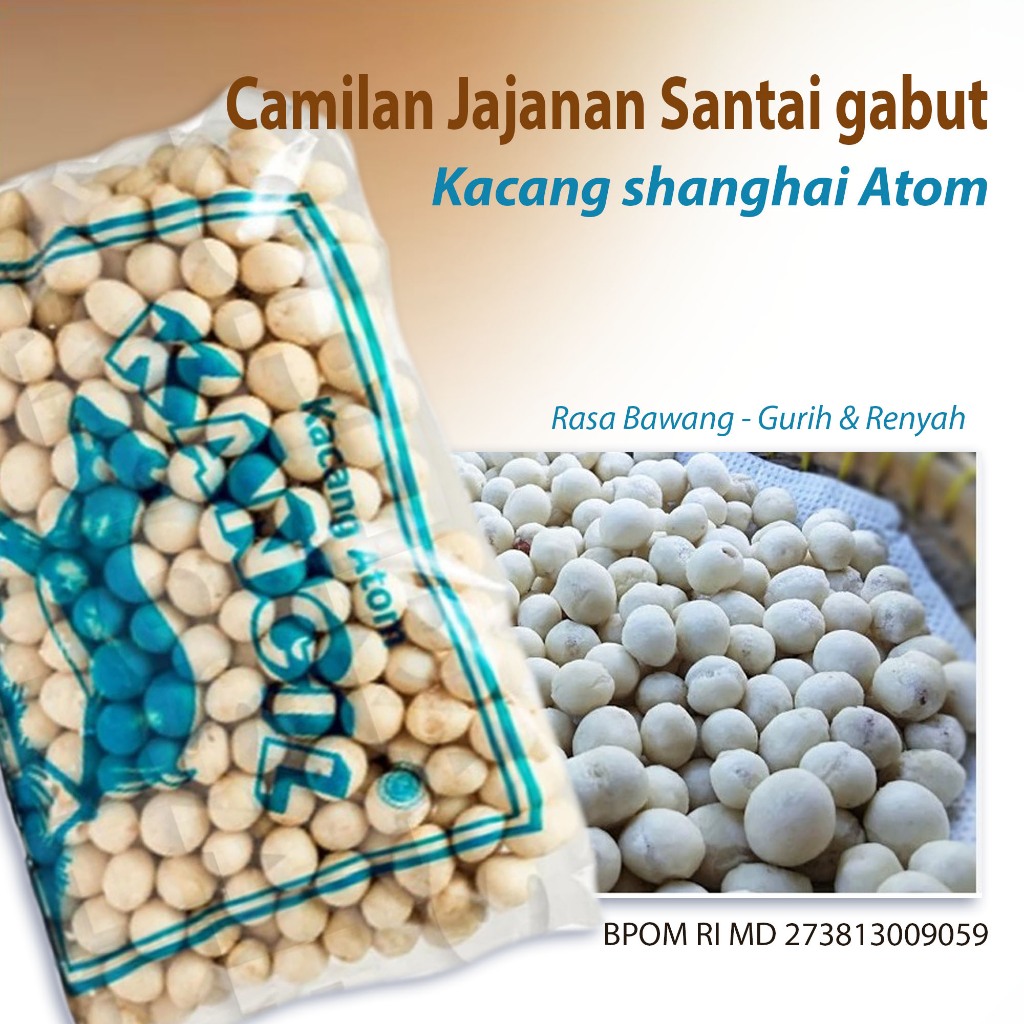 

Camilan jajanan rasa Gurih Lezat Tesktur Garing Renyah BEST SELLER kacang sahanghai kacang atom aroma khas bawang putih jajanan paling populer sampai saat ini cocok teman nyantai maupun buat suguhan jajanan lebaran ~ Kancil kacang atom 450g