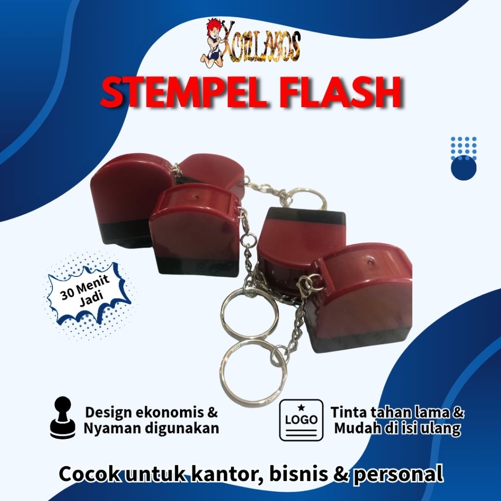 STEMPEL GANCI (GANTUNGAN KUNCI), STEMPEL FLASH/OTOMATIS, STEMPEL PERUSAHAAN, STEMPEL DOKTER