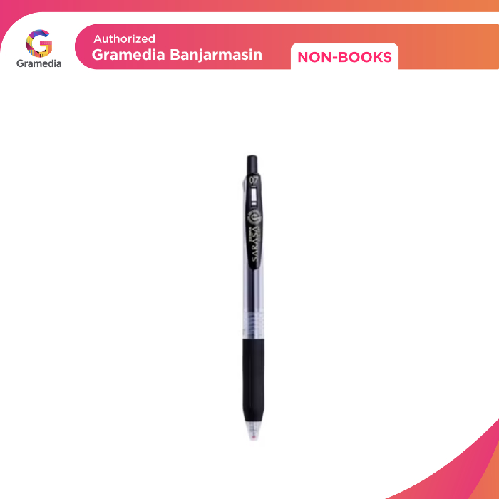 

Gramedia Banjarmasin - Zebra - Sarasa Clip 0.7 mm Hitam