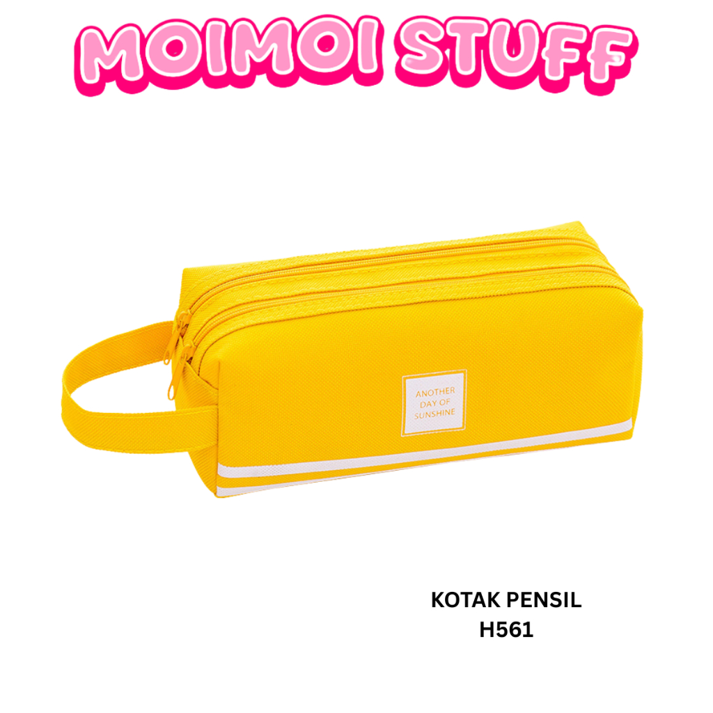 

MM - KOTAK PENSIL H561 DAN STATIONERY DUAL ZIPPER H561 DOMPET PENSIL 2 POUCH / DOMPET PENSIL 2 SISI