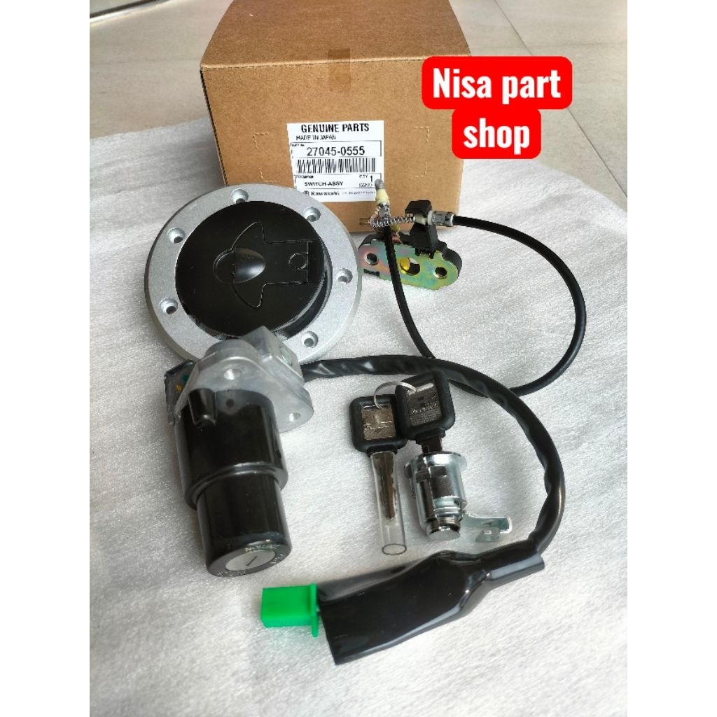 kunci kontak set ninja R ninja RR ninja D ninja 2t 2tak cover tutup bensin ninja 2 tak