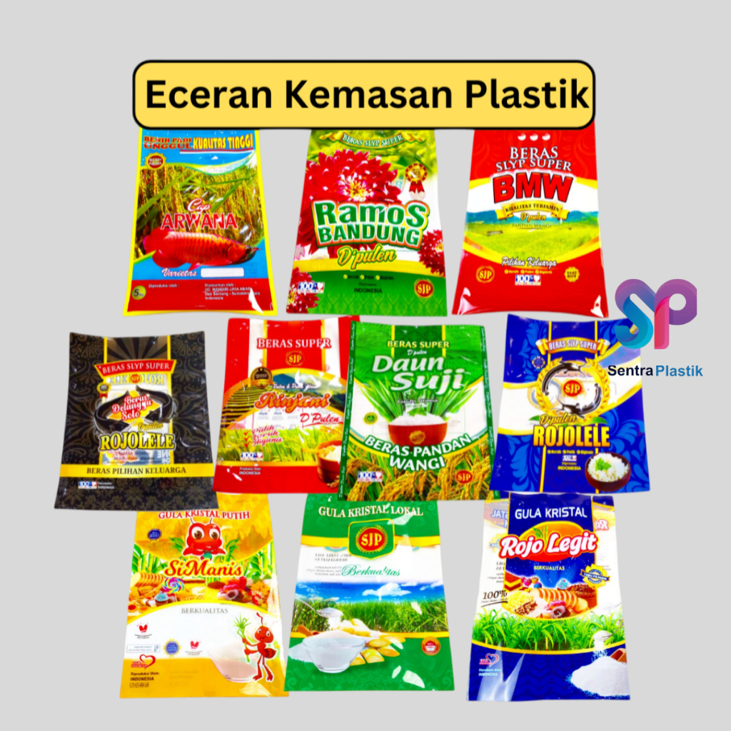 

10 pcs Eceran Kemasan Plastik Kemasan GULA / BERAS SJP Rojo lele Si manis Daun Suji Zakat Fitrah
