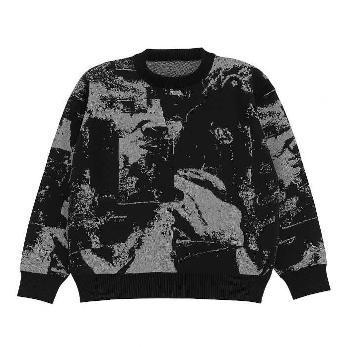 msa cardigan knitwear-Knitwear tebal-sweater rajut premium Unisex Crewneck Baju casual