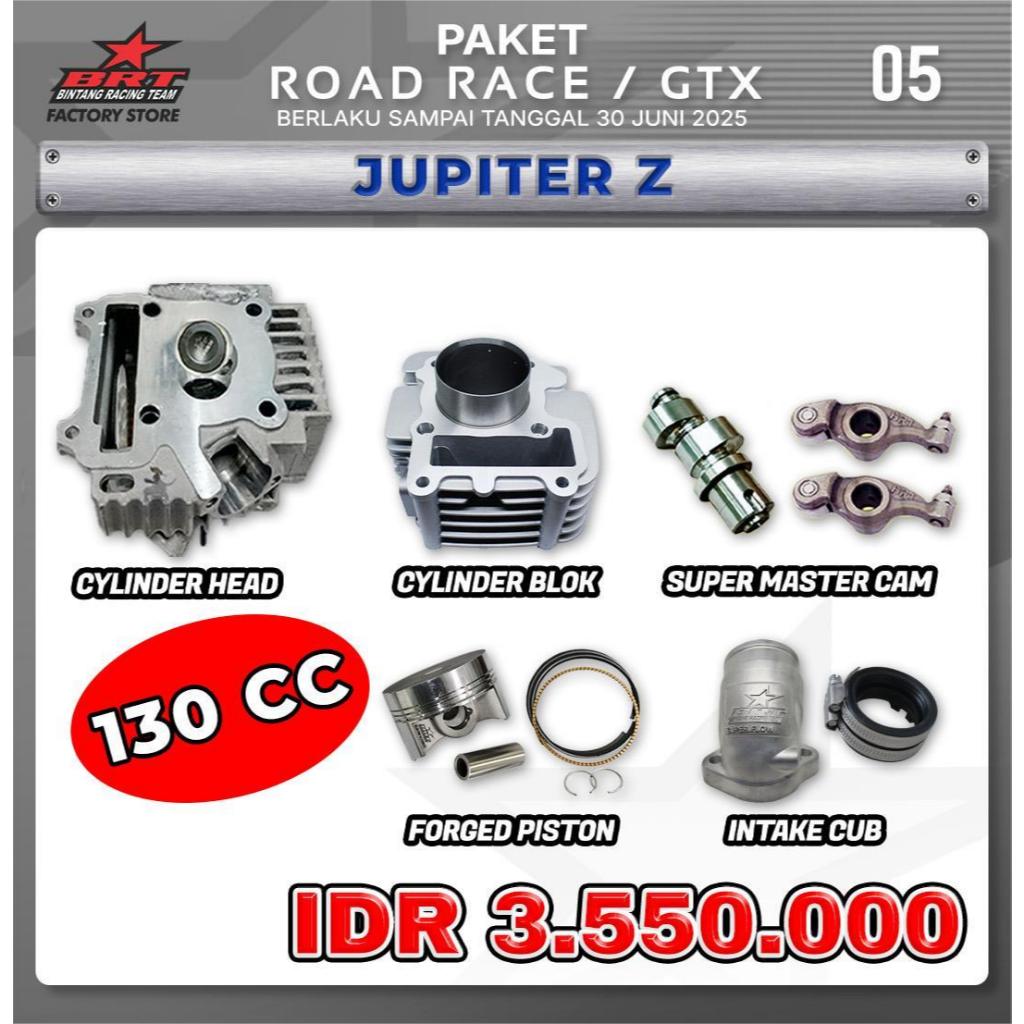 PAKET ROAD RACE / GTX JUPITER Z 130CC ( HEAD , BLOK , CAM , PISTON , INTAKE )