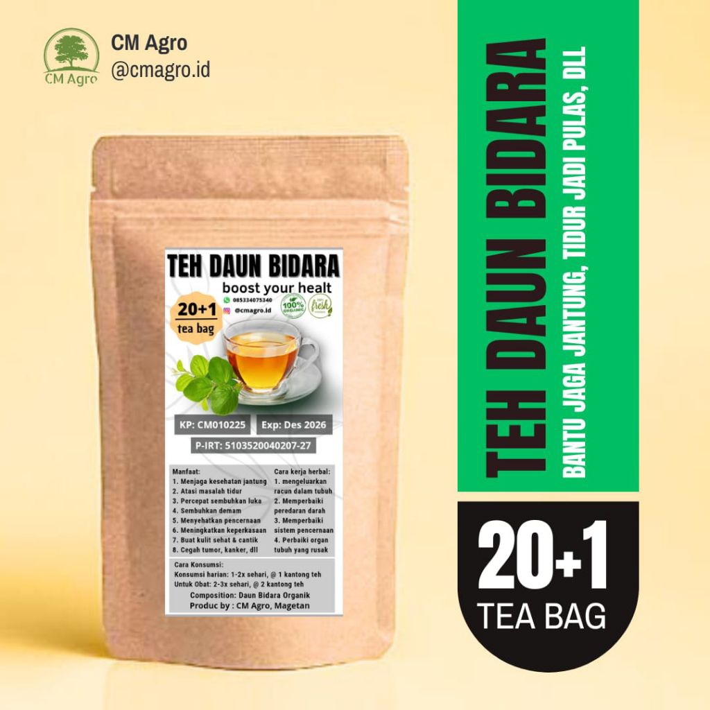 

Teh Daun Bidara Organik | Murni tanpa campuran, Herbal Pencernaan, Vitalitas, Insomnia dll