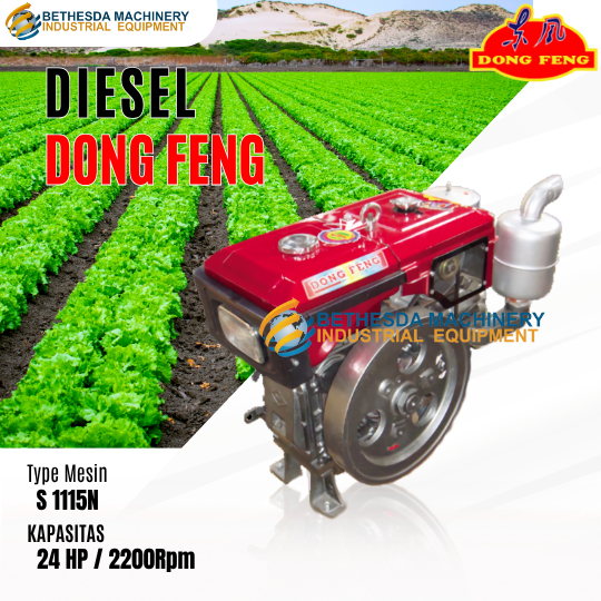 Diesel Solar 24 PK Dong Feng S 1115N - Mesin Dongfeng 24HP S 1115 M