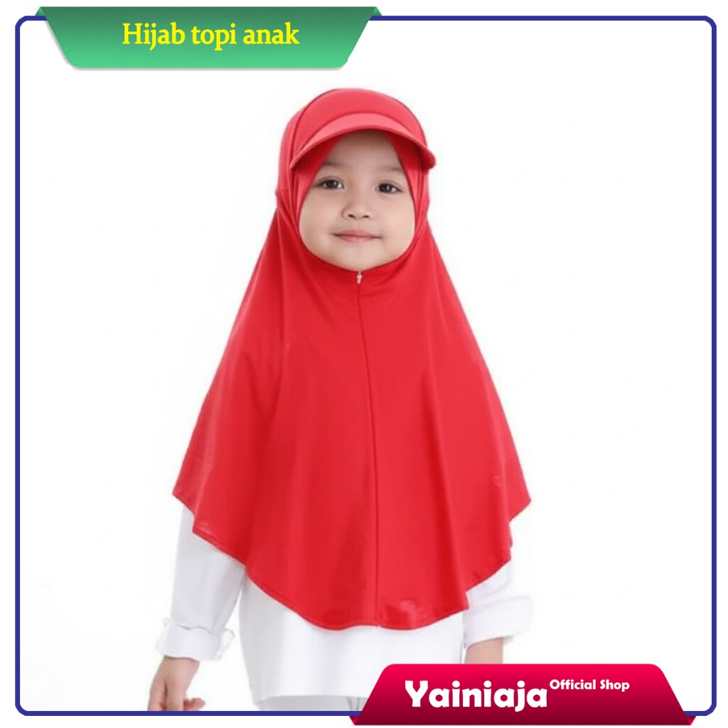 Jilbab Anak / Jilbab Topi Sporty Anak