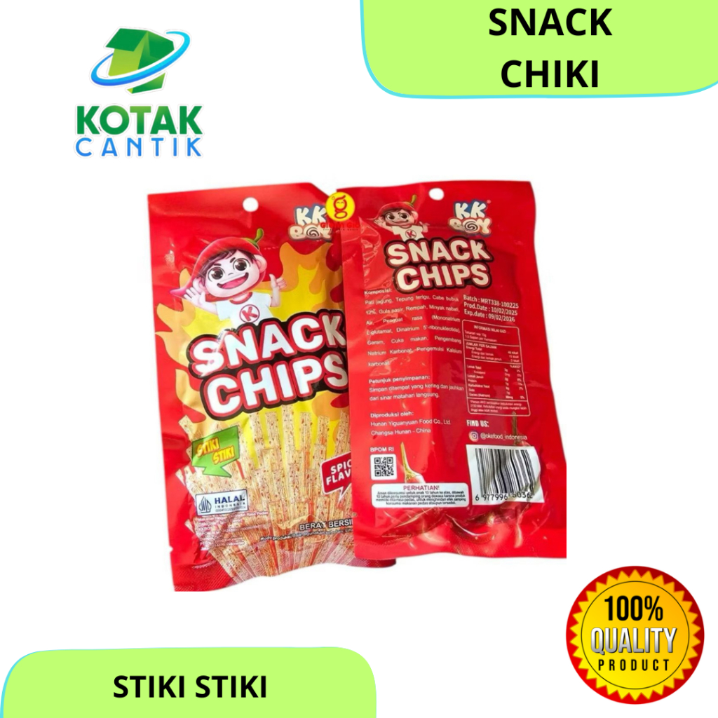

SNACK CHIPS STIKI STIKI SPICY FLAVOR ISI 20pc..