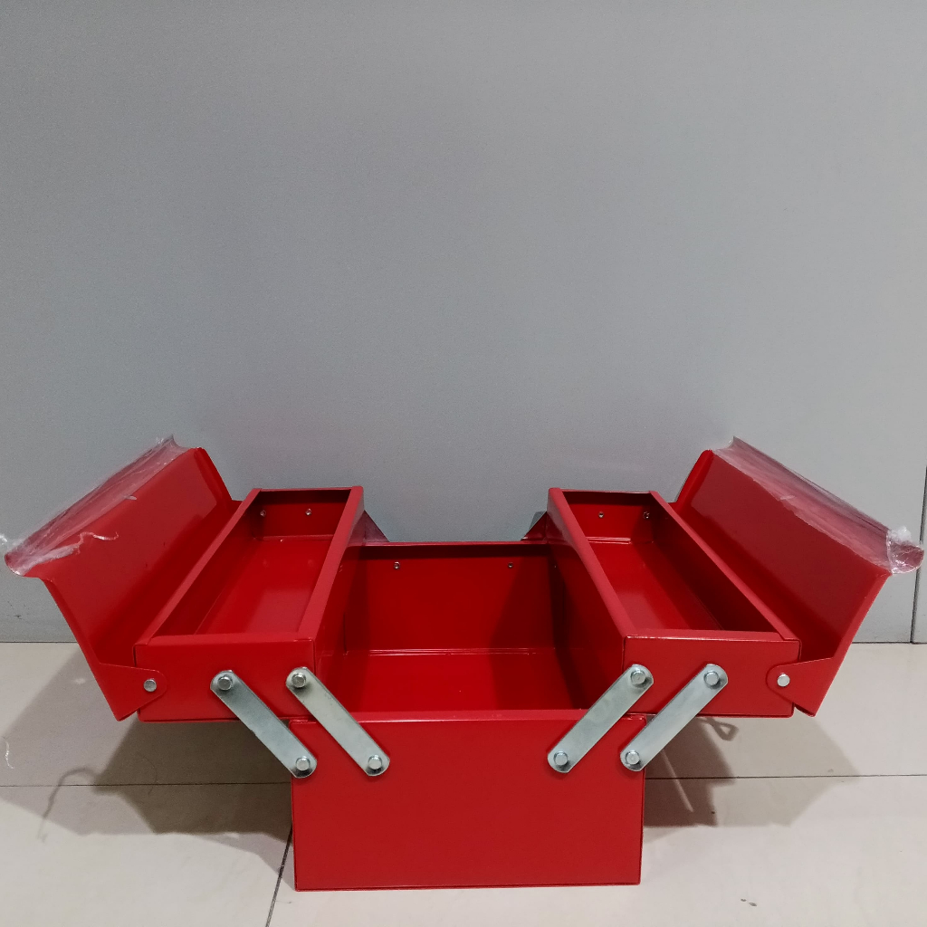 Tool Box Besi Dua Susun / Aksesoris Mobil / Perkakas Bengkel / Kenmaster / Kotak Perkakas