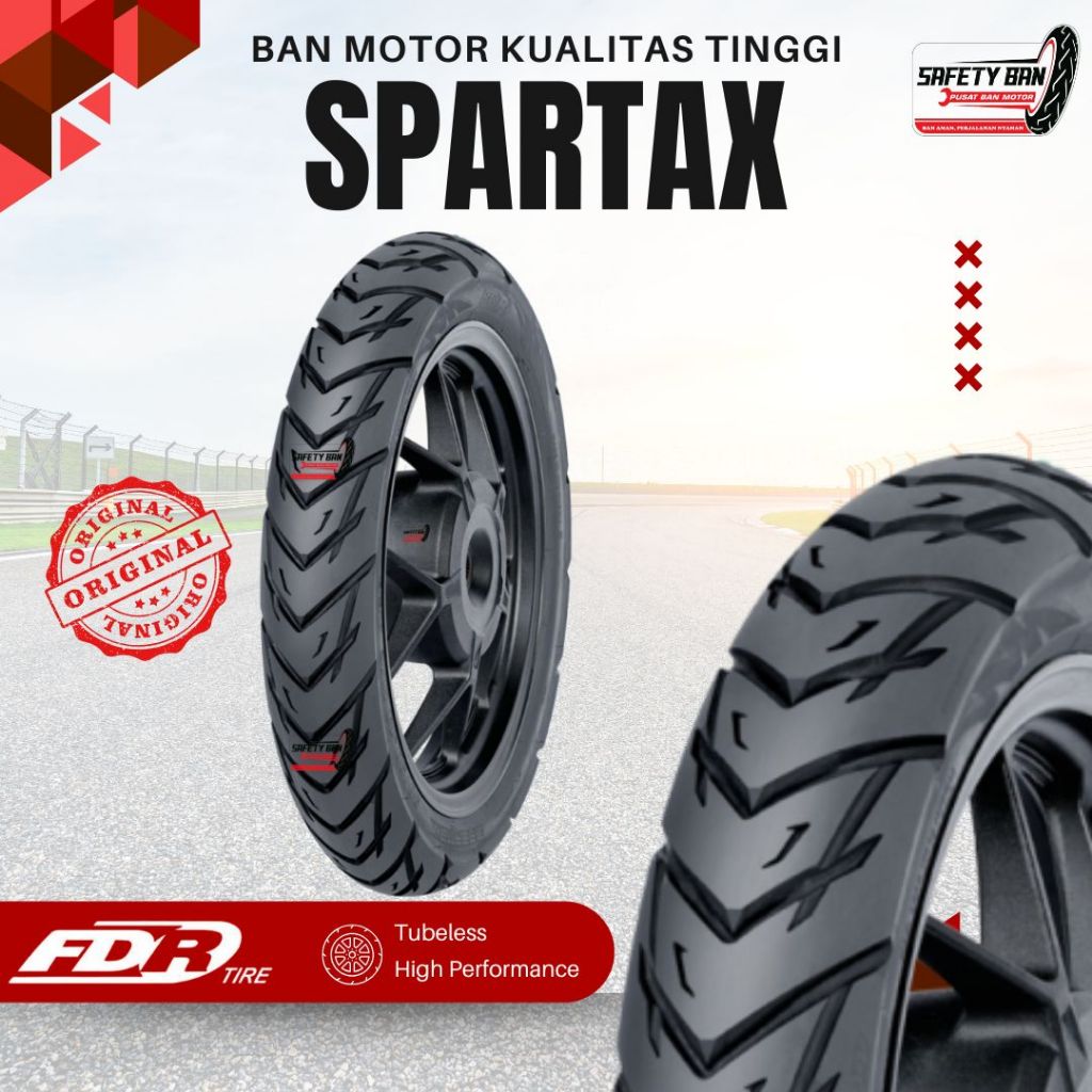 Ban FDR SPARTAX Tubeless – Ban Motor Matic Sporty | High Grip & Original FDR - High Quality - Ban Mo