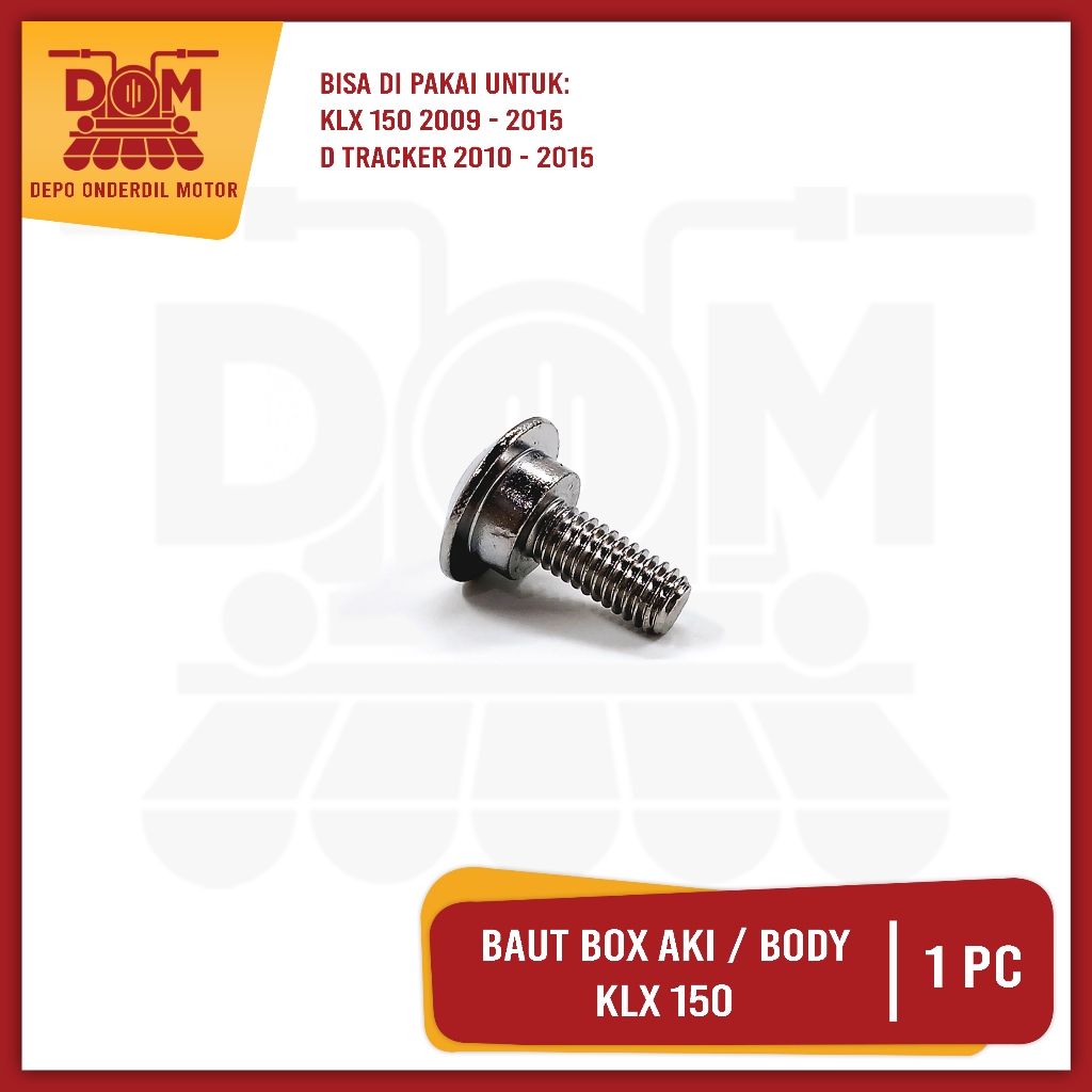 Baut Box Aki KLX 150 Kunci L (PSP) Baud Kempol Accu Body Bodi Kawasaki KLX DTracker
