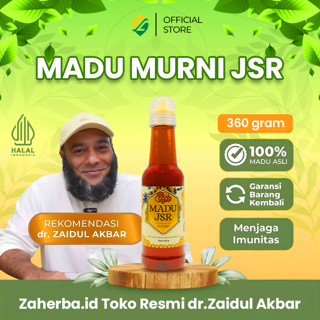 

original - MADU JSR Multiflora dr Zaidul Akbar + Madu Murni Asli 360gr