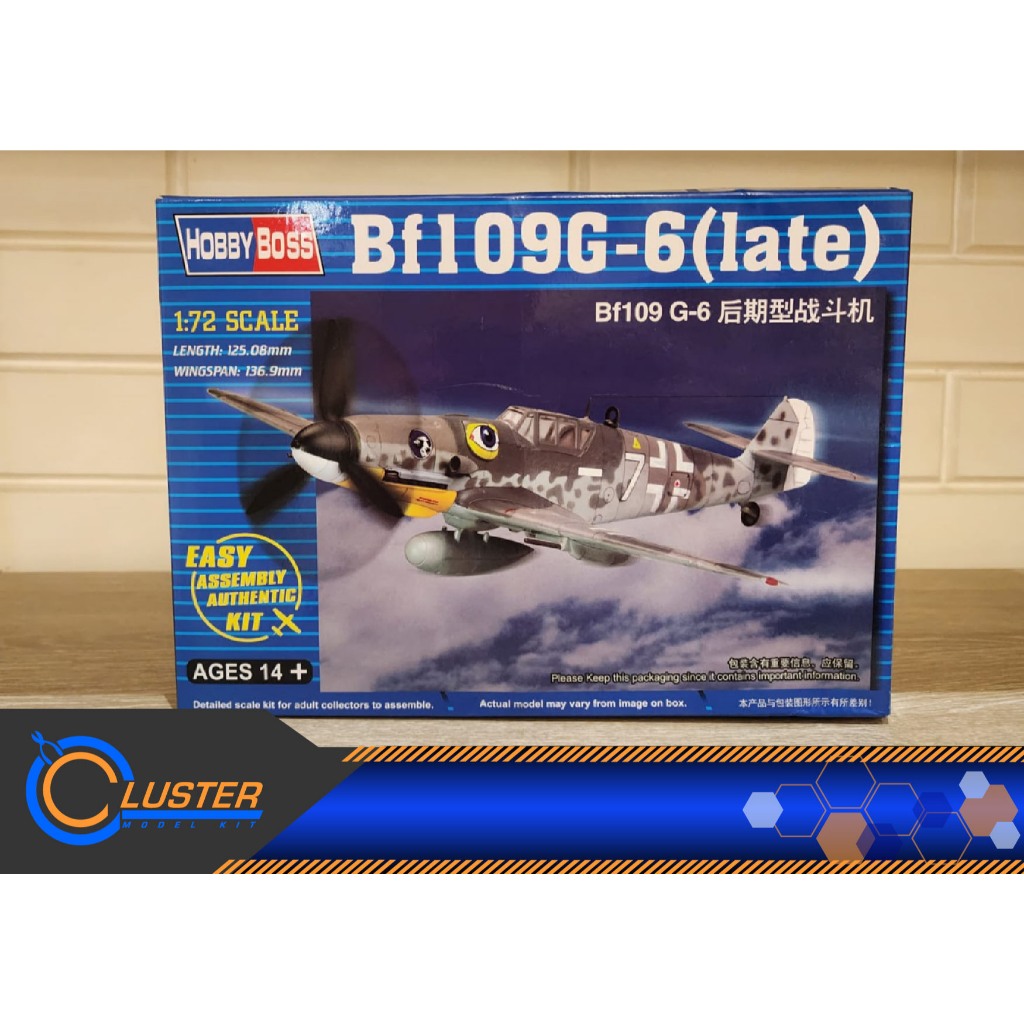 Hobby Boss 1/72 Scale BF 109 G-6 ( Late )