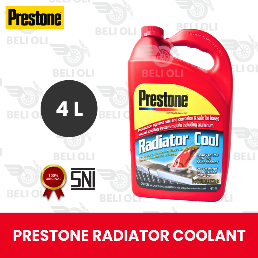 (BELI OLI) Prestone Radiator Coolant (Merah) Galon Merah 4L / Coolant Radiator Mobil