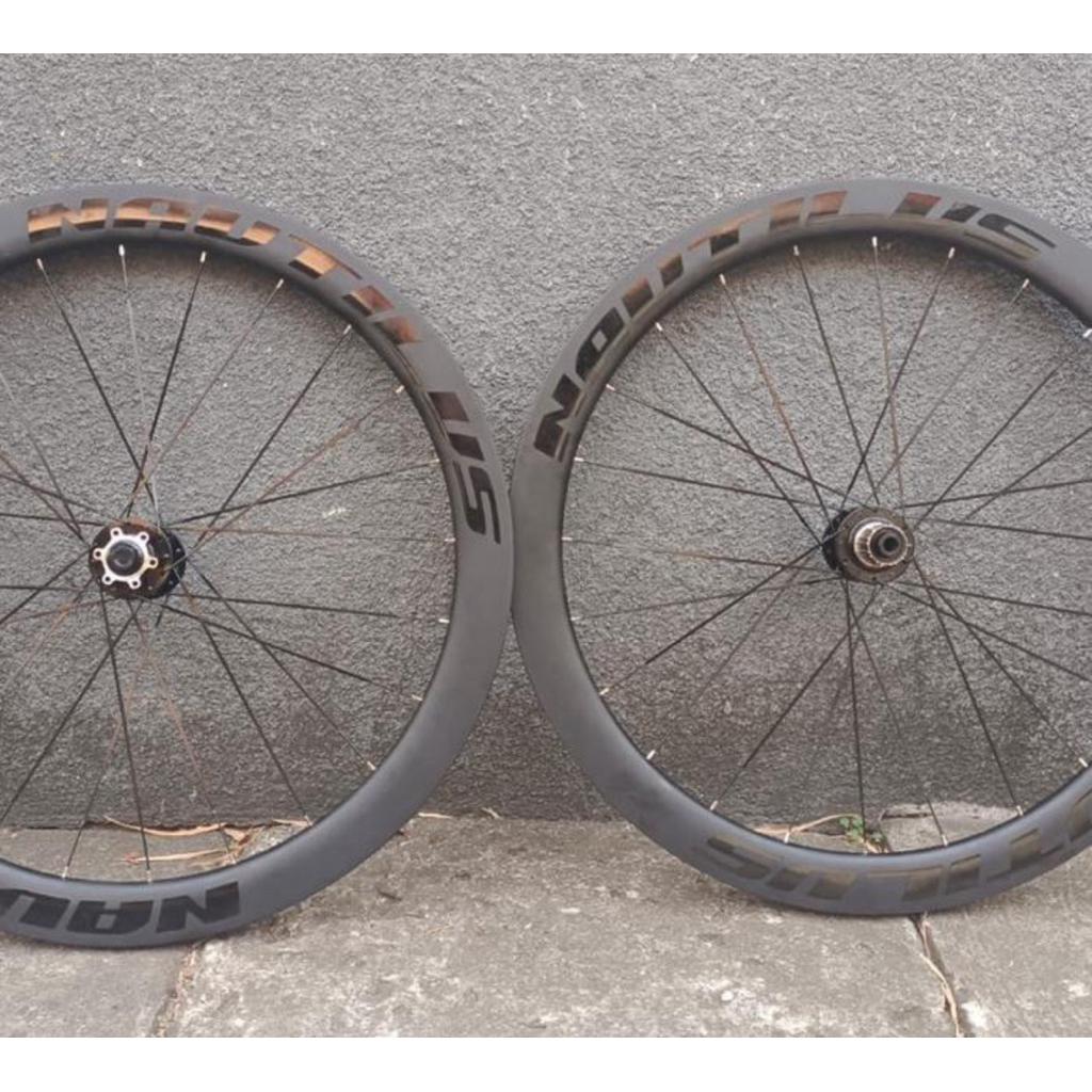 Wheelset carbon roadbike nautilus disc TA 12 profil 5 cm