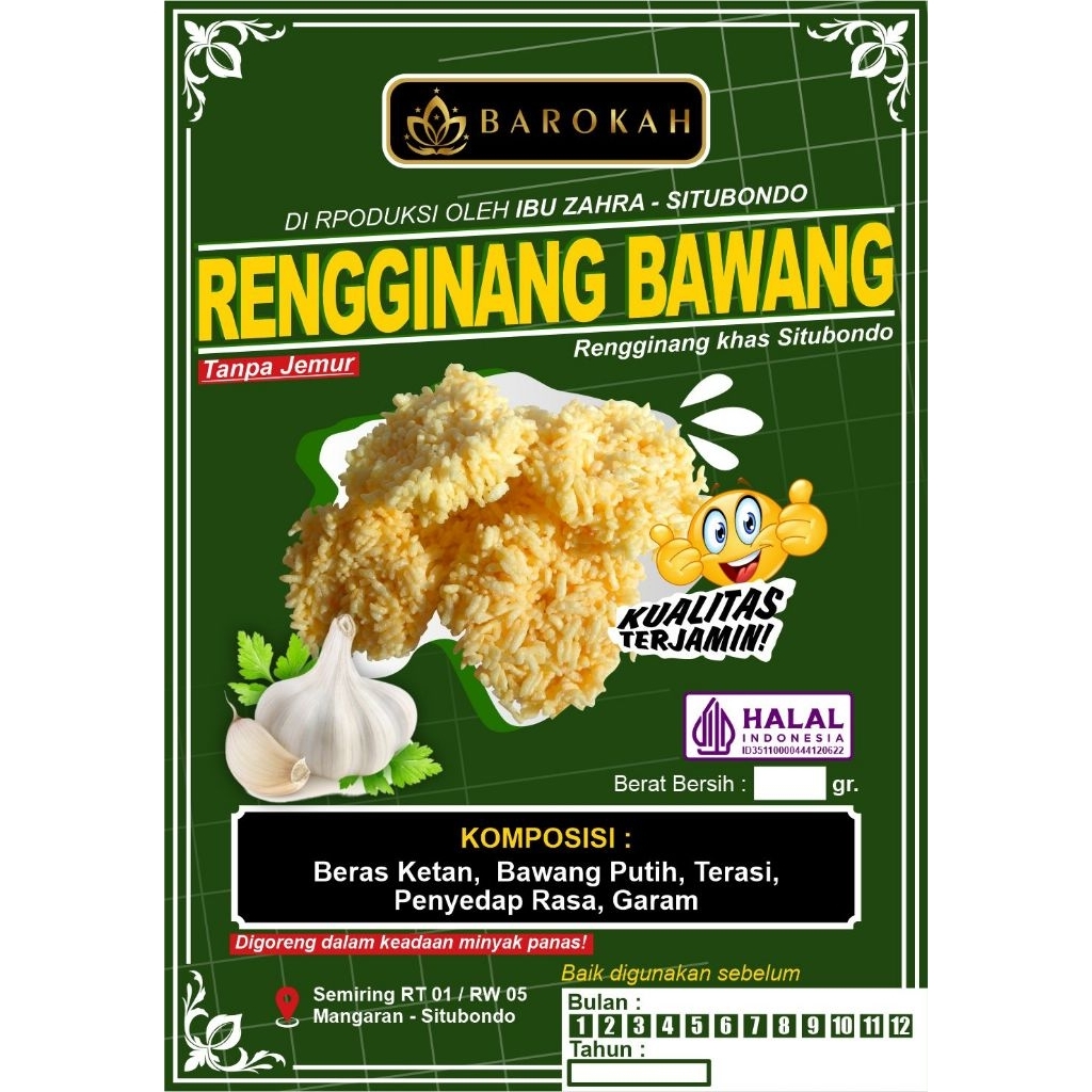

RENGGINANG BAWANG