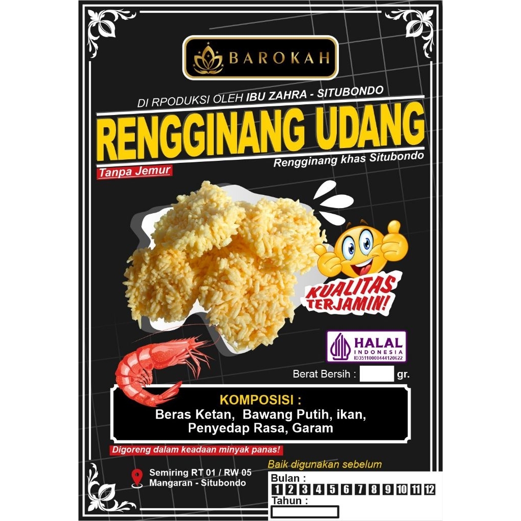 

Rengginang Rasa Udang