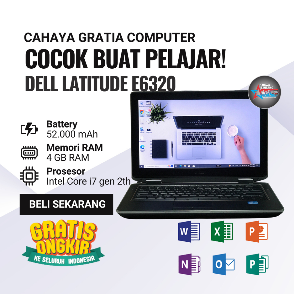 DELL LATITUDE E6320 Core i7-260M RAM 4GB SSD 128GB 2.8GHz