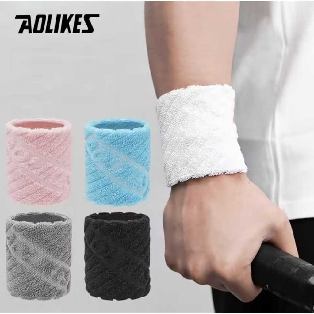 Wrist Band Guard WristBand Handuk Penyerap Keringat - Sweatband Pergelangan Tangan AOLIKES 0238