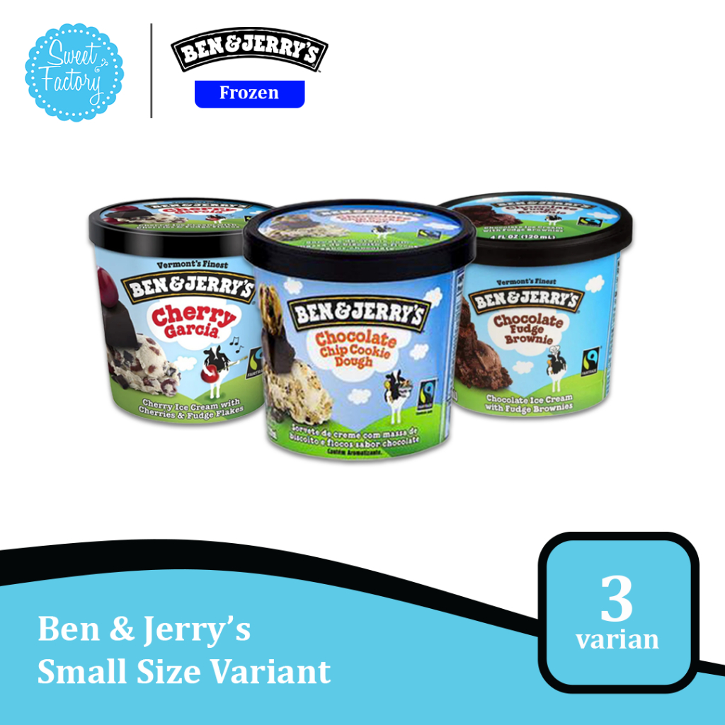 

Ben & Jerry’s Small Size Variant 4 oz / 120 ml - Minuman Impor USA