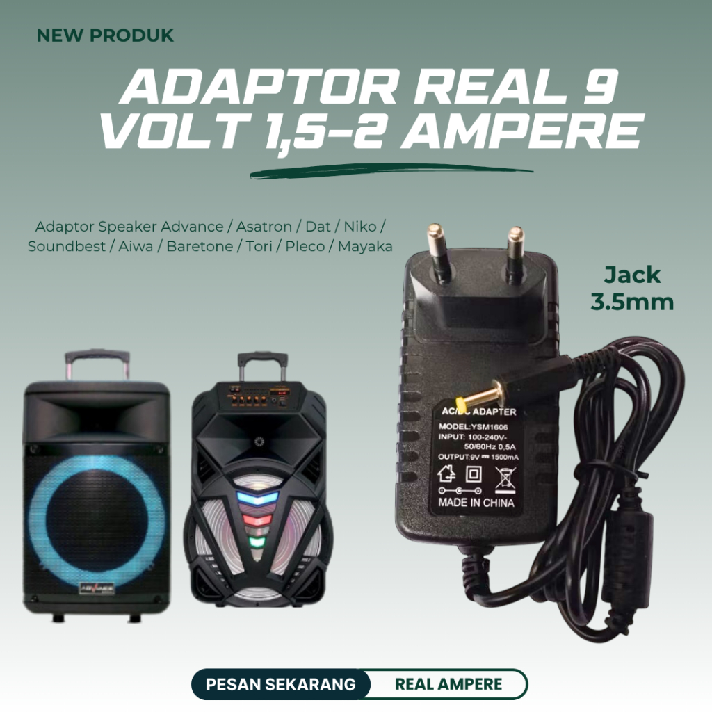 Adaptor Charger Speaker DAT DT 1810 casan charger speaker dat dt1810 18 inch berkualitas