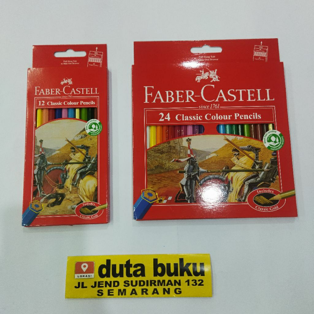 

Pensil Warna Isi 12 Warna Faber Castell Panjang Classic Colour Pencils